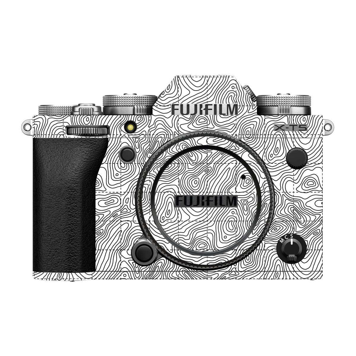 Textured Topo Flow FujiFilm X-T5 Camera Skin