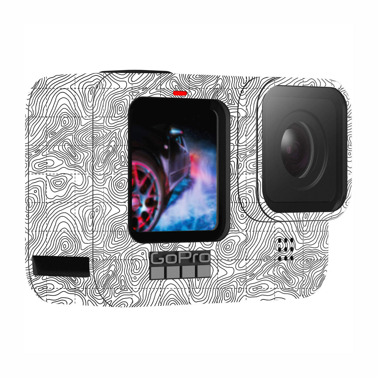 Textured Topo Flow GoPro Hero 10 Camera Skin