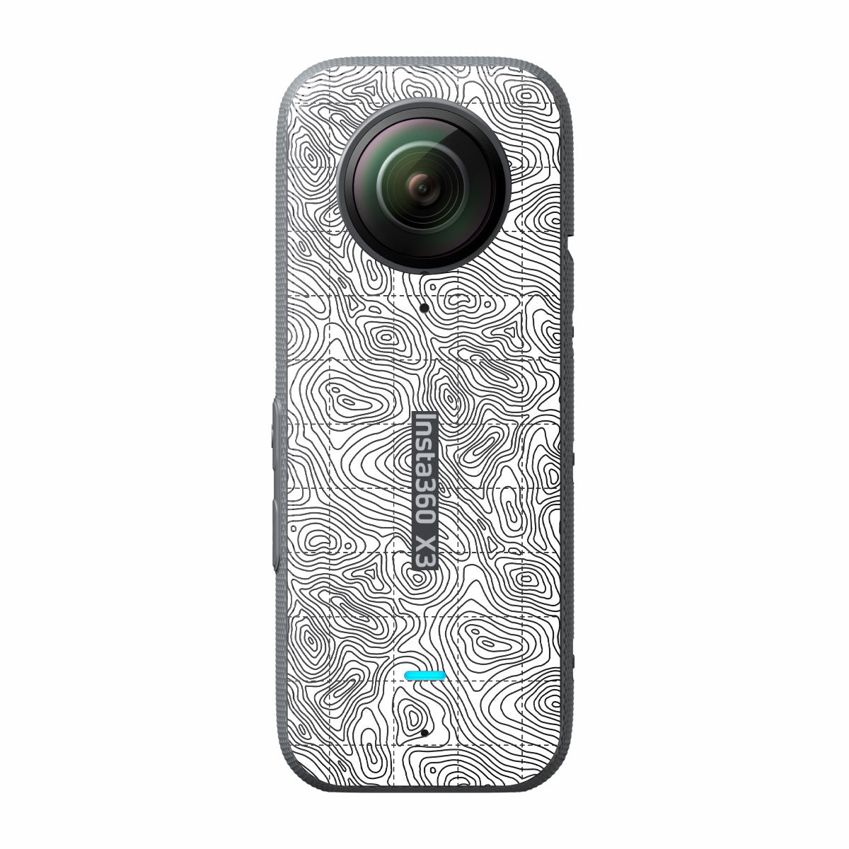 Textured Topo Flow Insta360 X3 Camera Skin