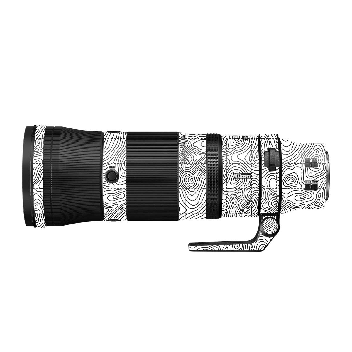 Textured Topo Flow Nikon Nikkor Z 180-600mm F/5.6-6.3 VR Camera Lens Skin