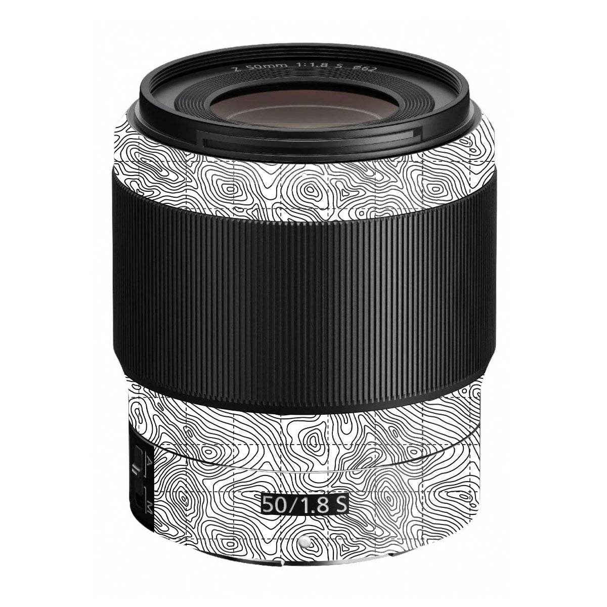 Textured Topo Flow Nikon Nikkor Z 50mm F/1.8 S Camera Lens Skin