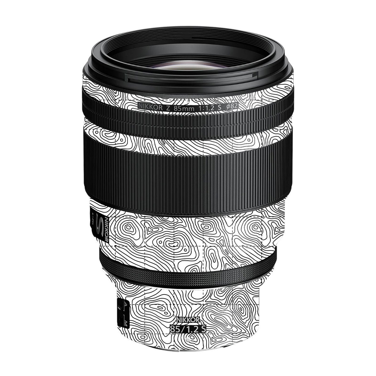Textured Topo Flow Nikon Nikkor Z 85mm F/1.2 S Camera Lens Skin
