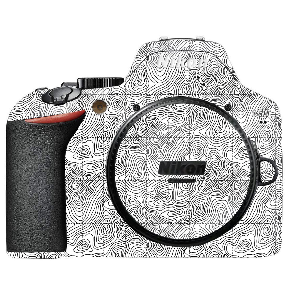 Textured Topo Flow Nikon D3500 Camera Skin