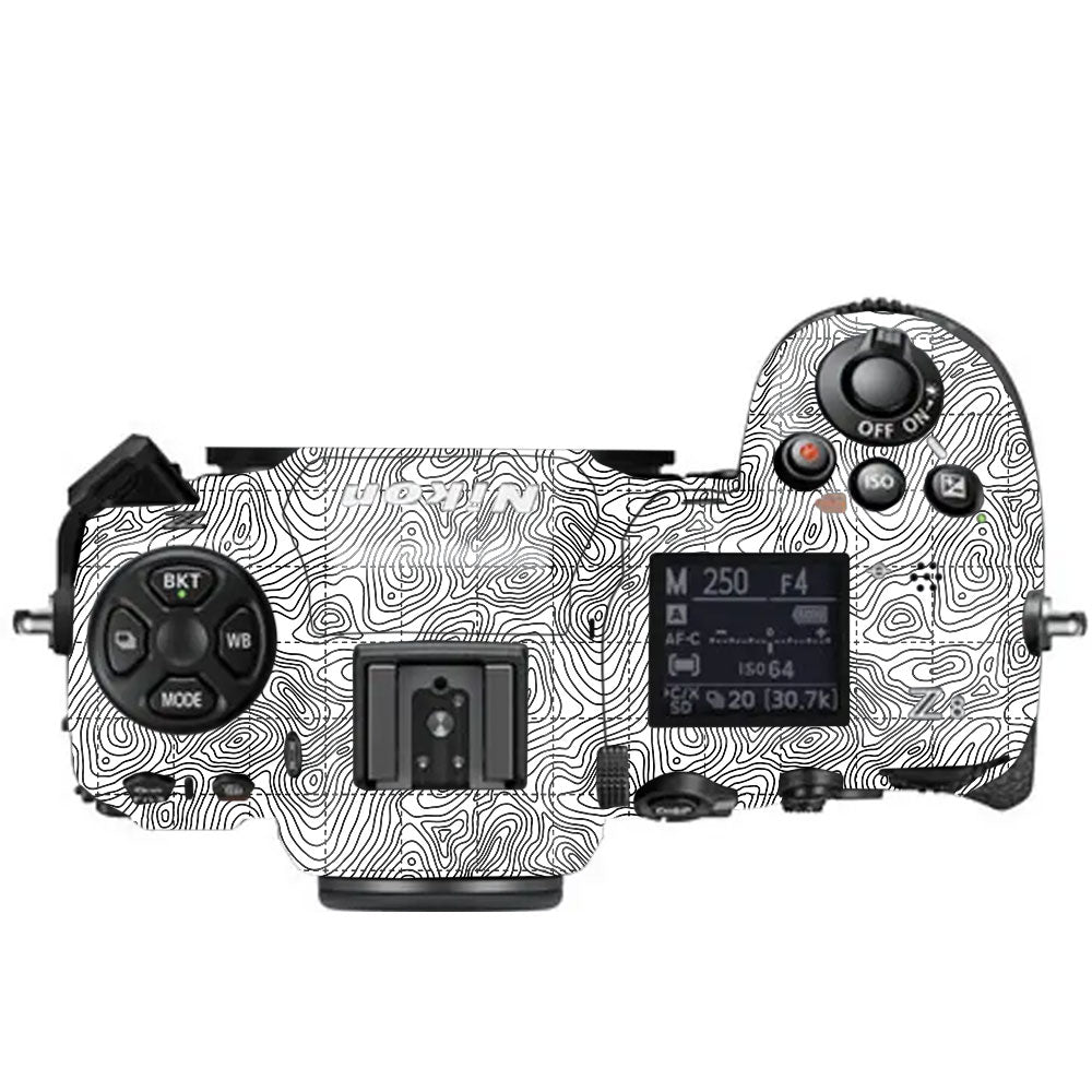 Textured Topo Flow Nikon Z8 Camera Skin