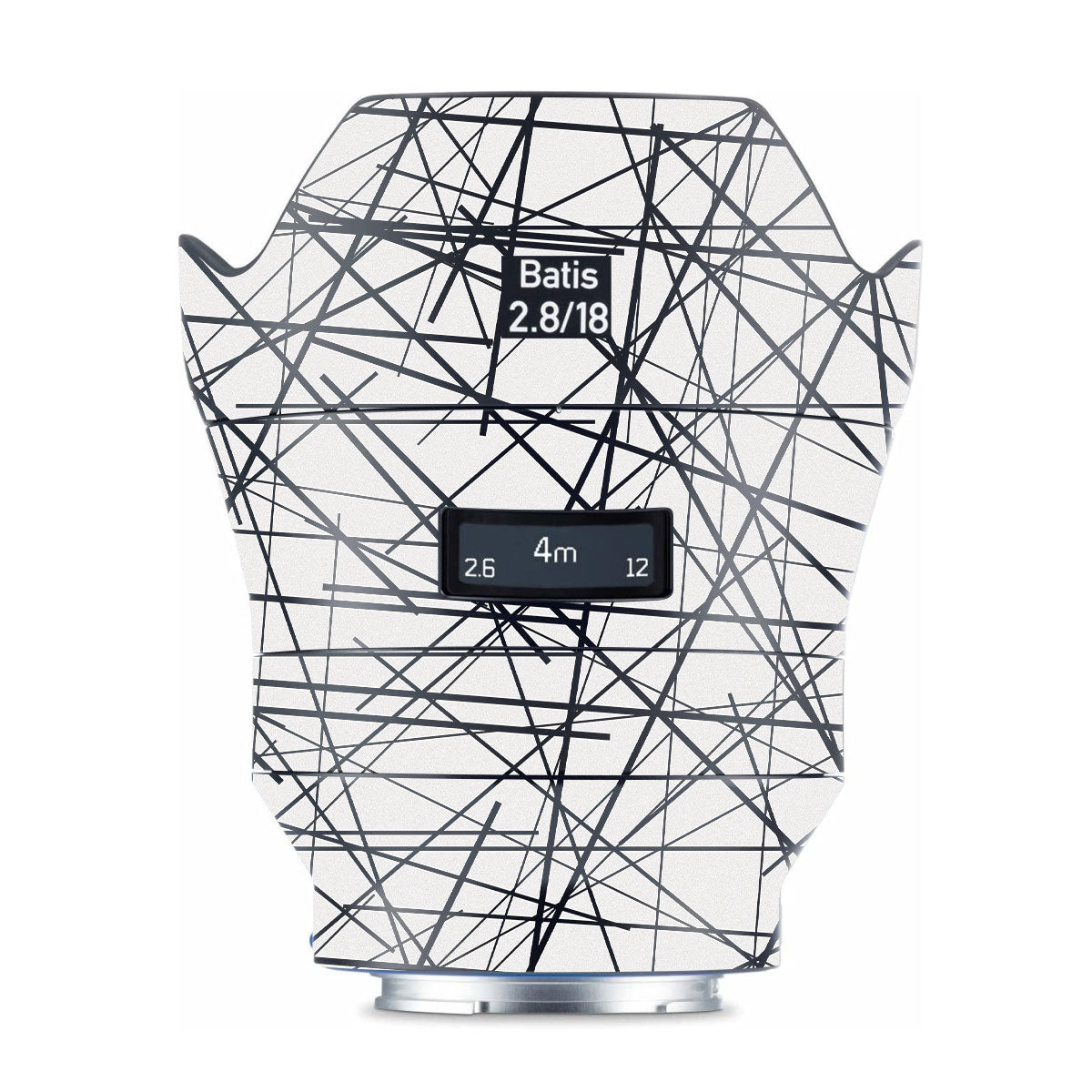 Textured White Chaos Line Zeiss Batis 18mm F/2.8 Sony E Camera Lens Skin
