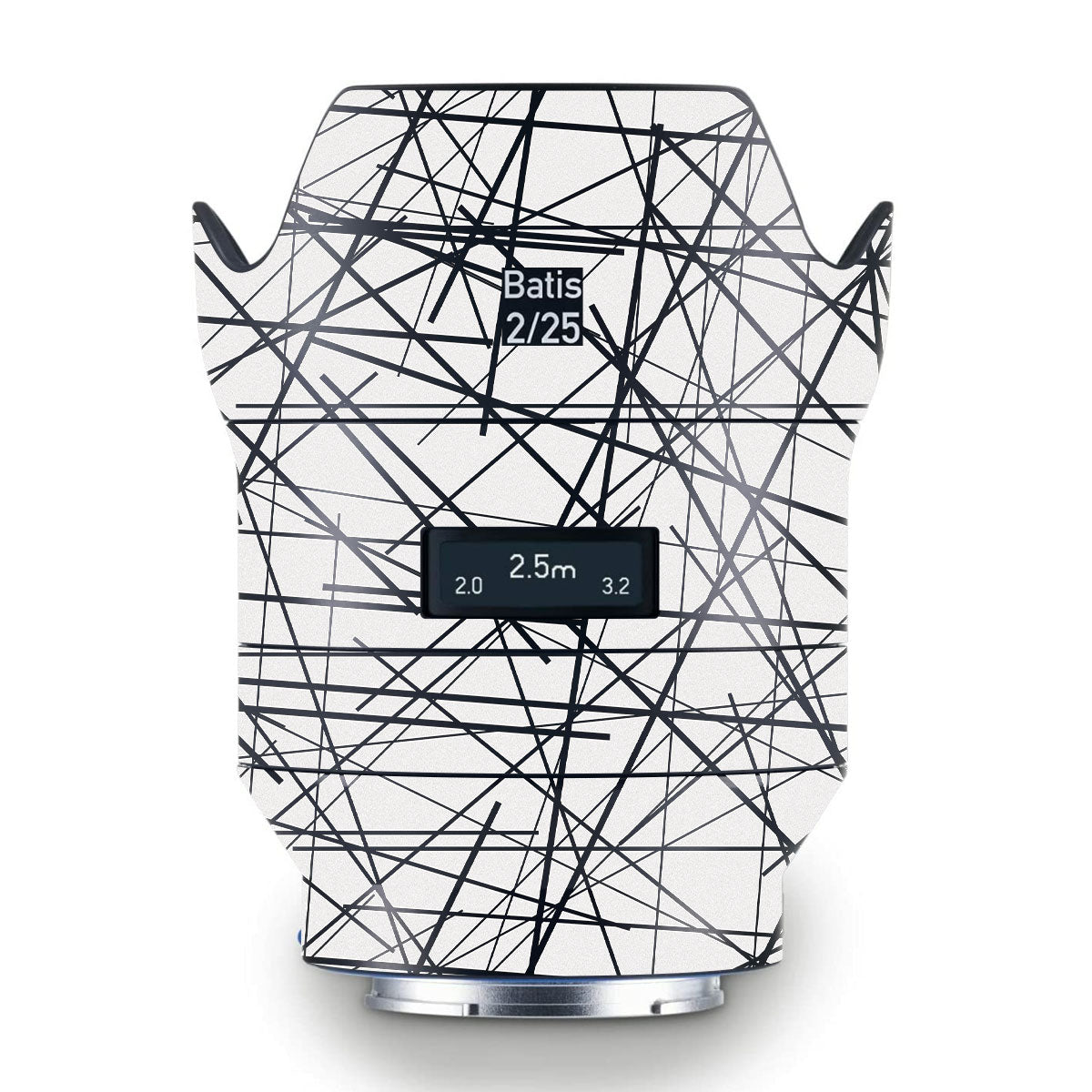 Textured White Chaos Line Zeiss Batis 25mm F/2 E-mount Camera Lens Skin