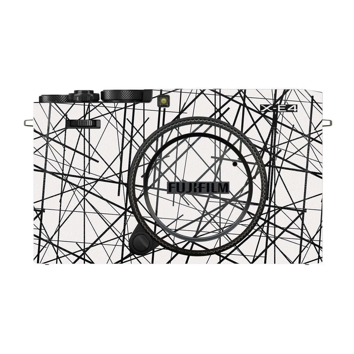 Textured White Chaos Line FujiFilm X-E4 Camera Skin