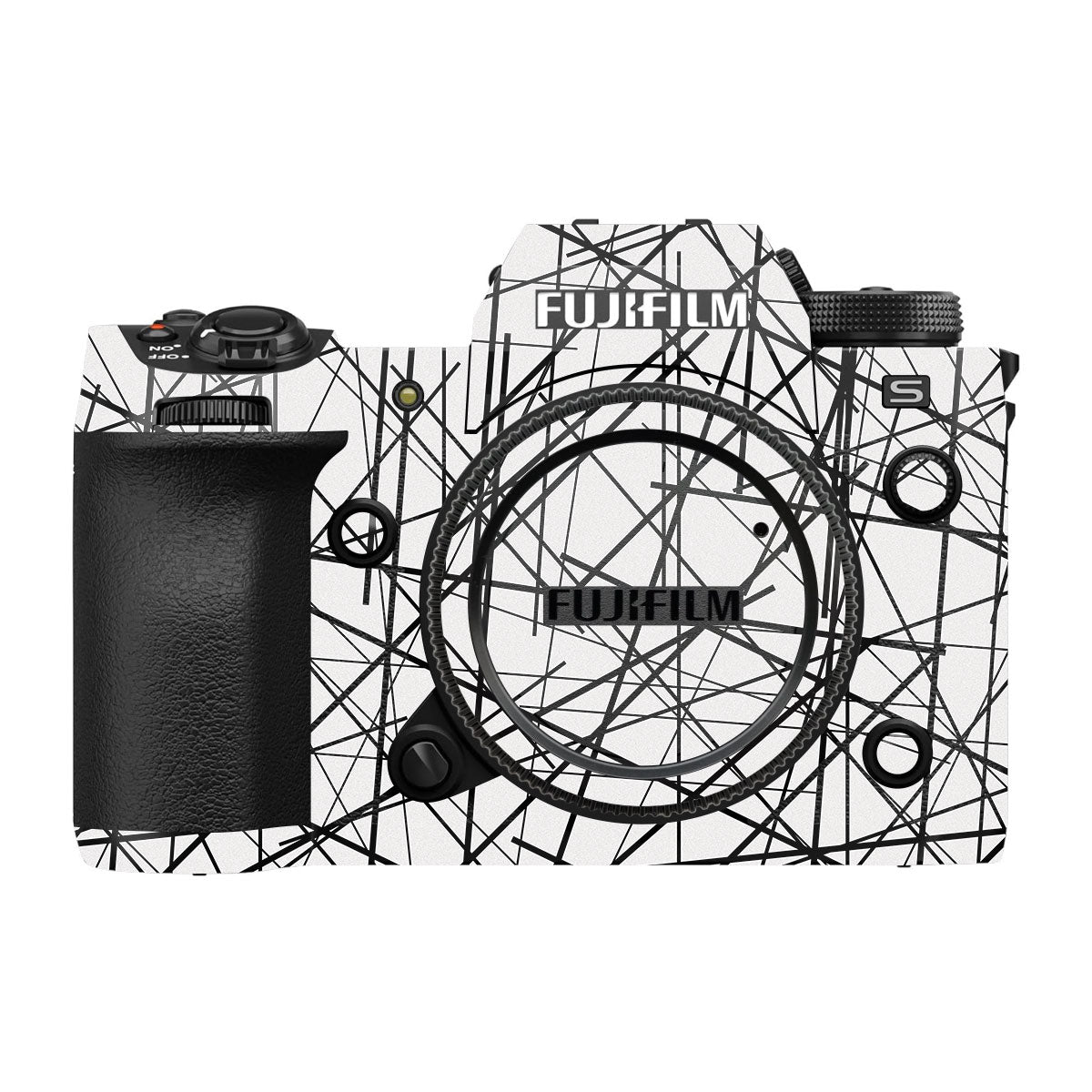 Textured White Chaos Line Fujifilm X-H2 Camera Skin