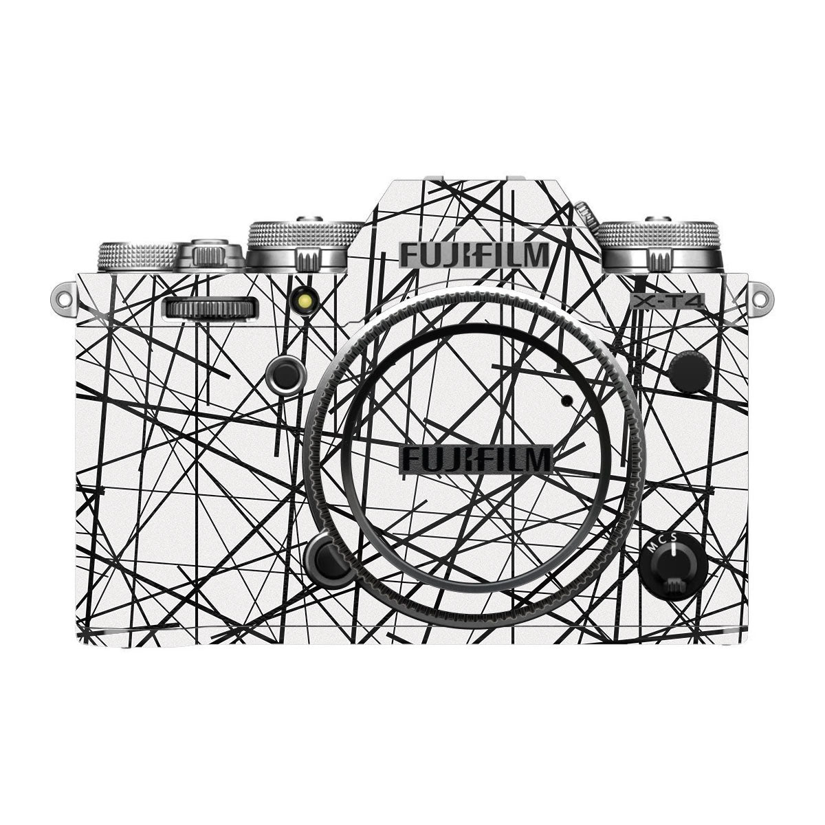Textured White Chaos Line FujiFilm X-T4 Camera Skin
