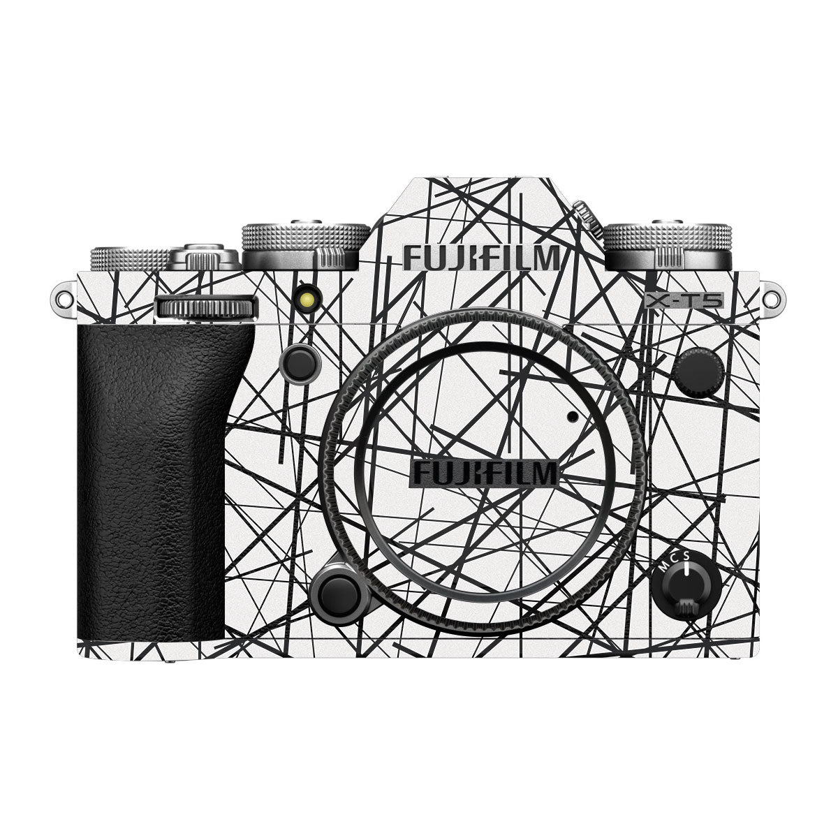Textured White Chaos Line FujiFilm X-T5 Camera Skin