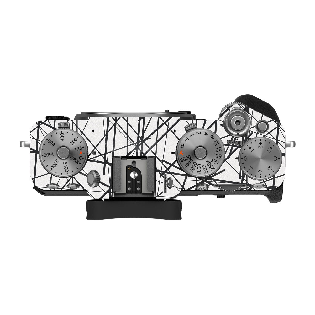 Textured White Chaos Line FujiFilm X-T5 Camera Skin