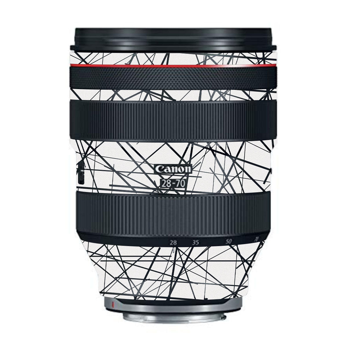 Textured White Chaos Line Canon RF 28-70mm F/2L USM Camera Lens Skin