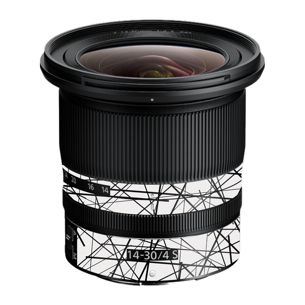 Textured White Chaos Line Nikon Nikkor Z 14-30mm F/4 S Camera Lens Skin