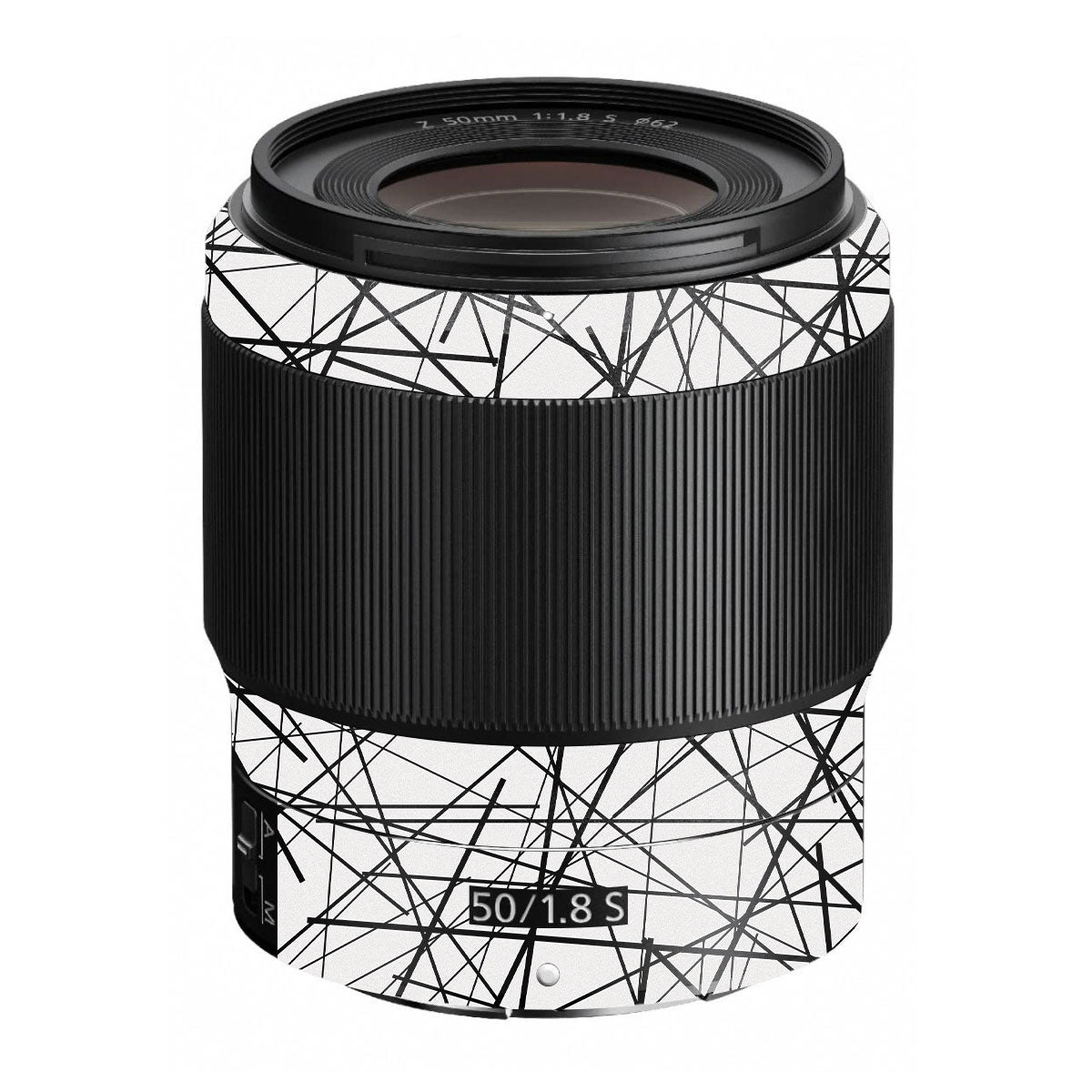 Textured White Chaos Line Nikon Nikkor Z 50mm F/1.8 S Camera Lens Skin