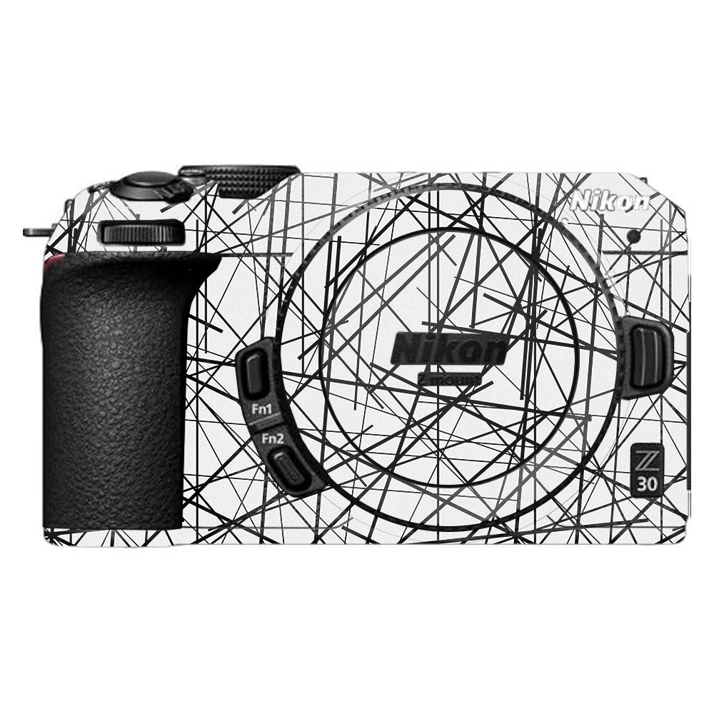 Textured White Chaos Line Nikon Z30 Camera Skin