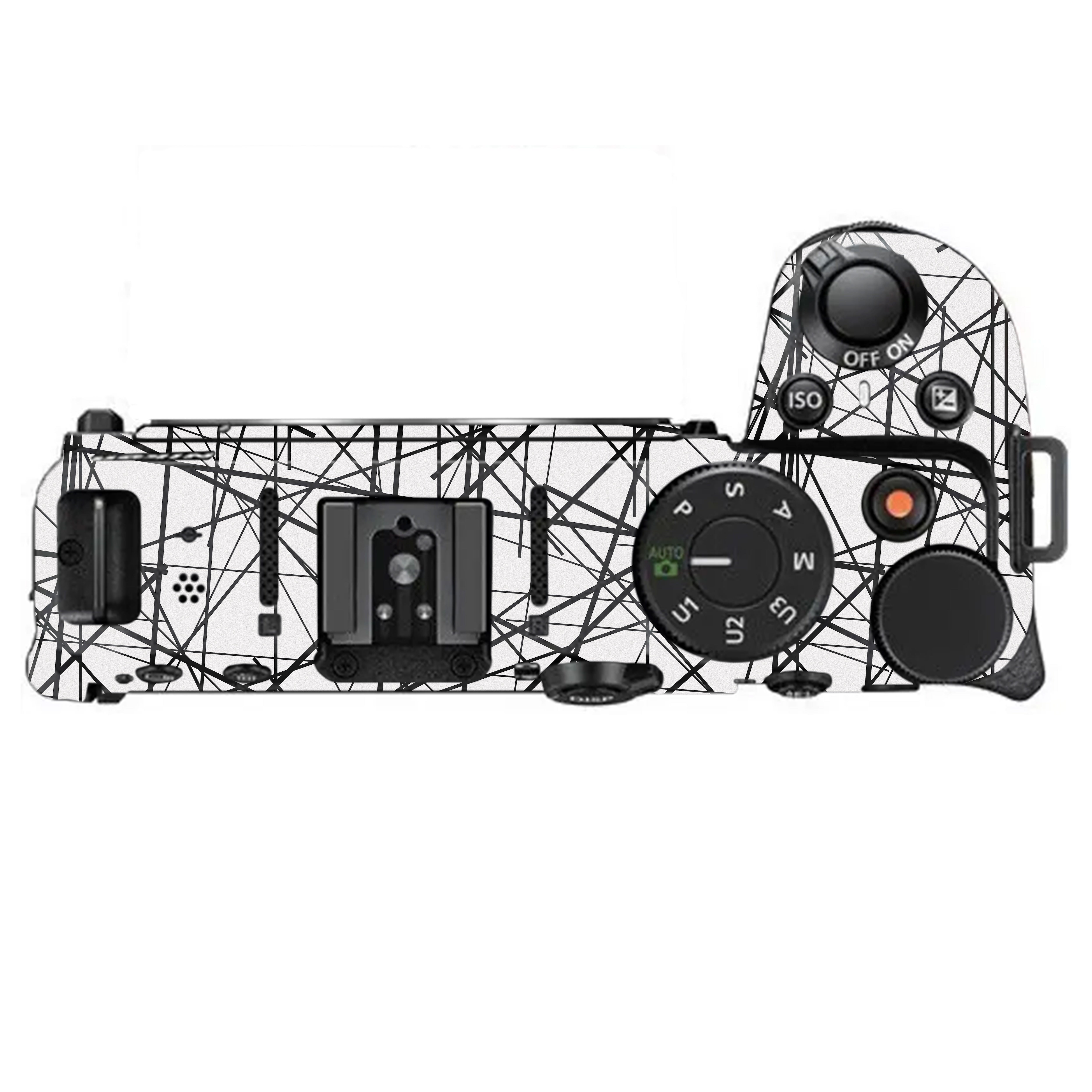 Textured White Chaos Line Nikon Z30 Camera Skin