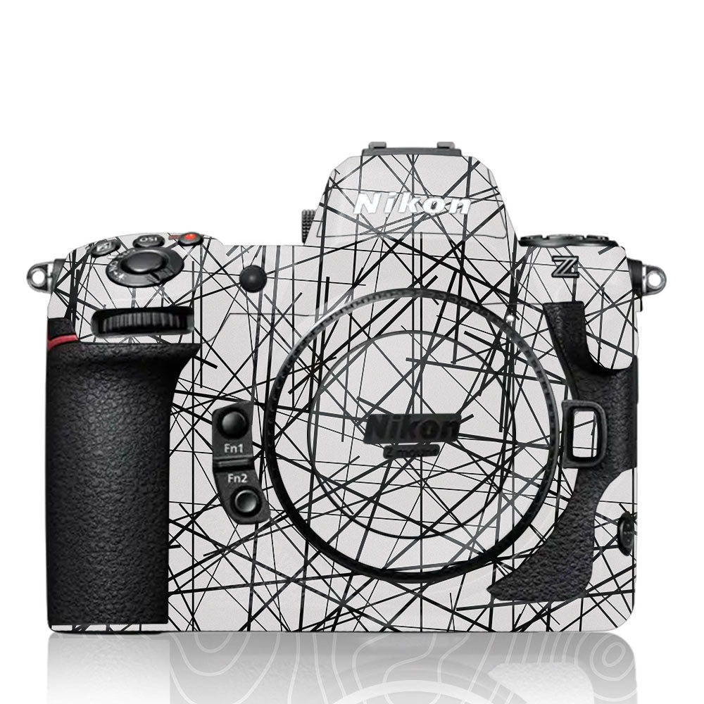 Textured White Chaos Line Nikon Z8 Camera Skin