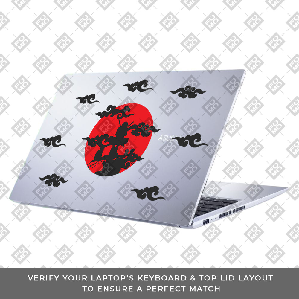 Transparent Moonlit Ninja Asus Vivobook 15 X1502ZA Laptop Skin