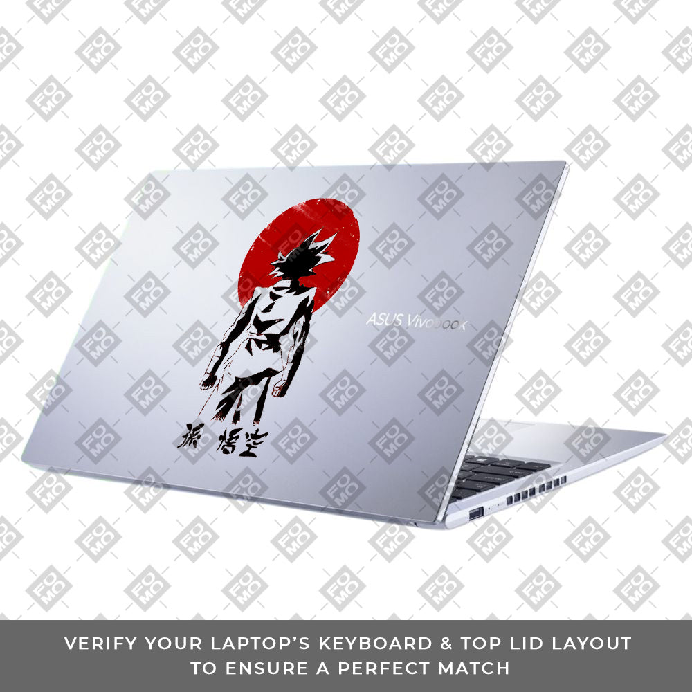 Transparent Sunset Samurai Asus Vivobook 15 X1502ZA Laptop Skin