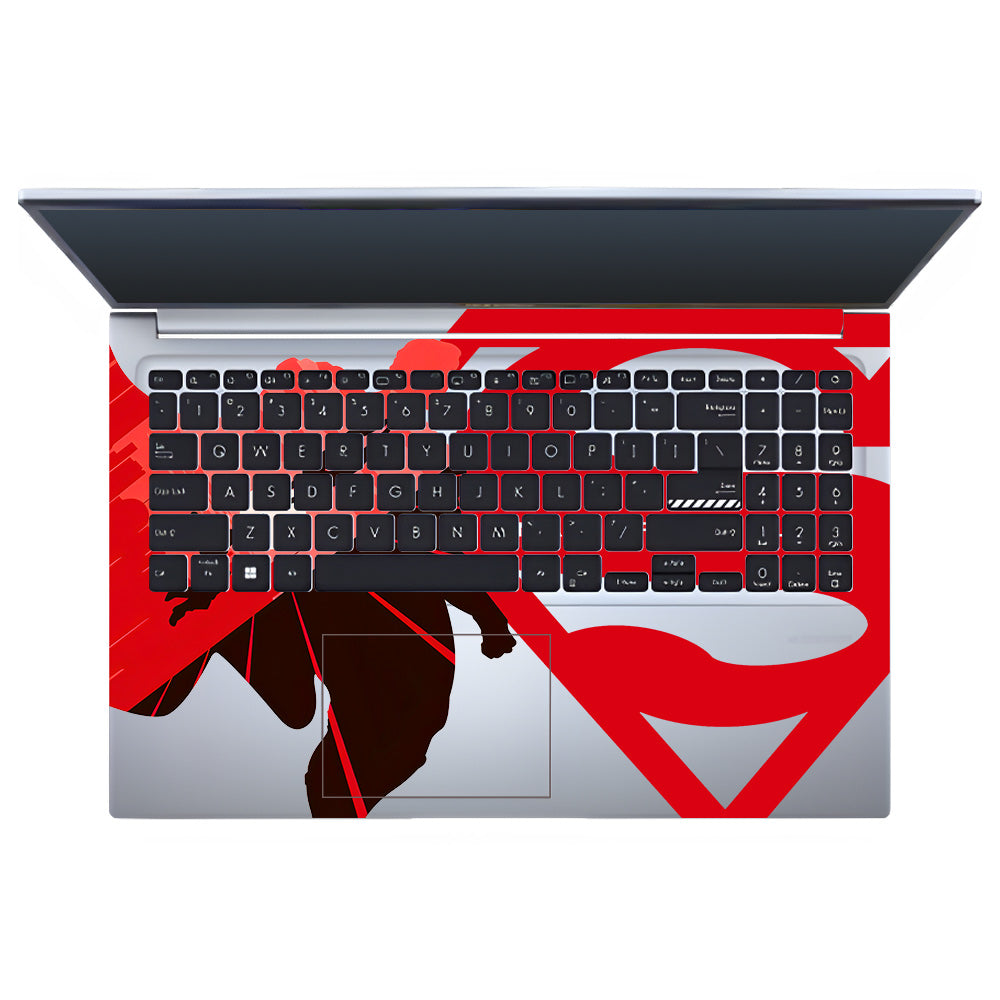 Transparent Man of Steel Asus Vivobook 15 X1502ZA Laptop Skin