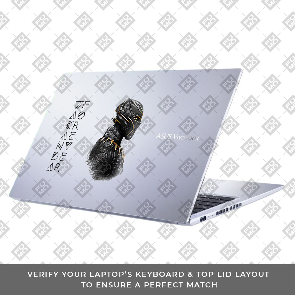 Transparent Wakanda Forever Asus Vivobook 15 X1502ZA Laptop Skin