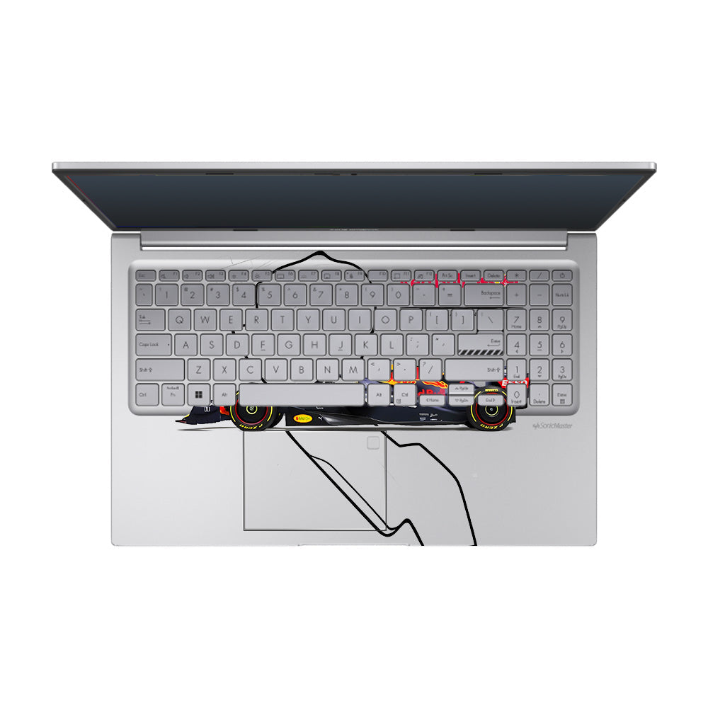 Transparent Track King Asus Vivobook 15 X1504ZA Laptop Skin