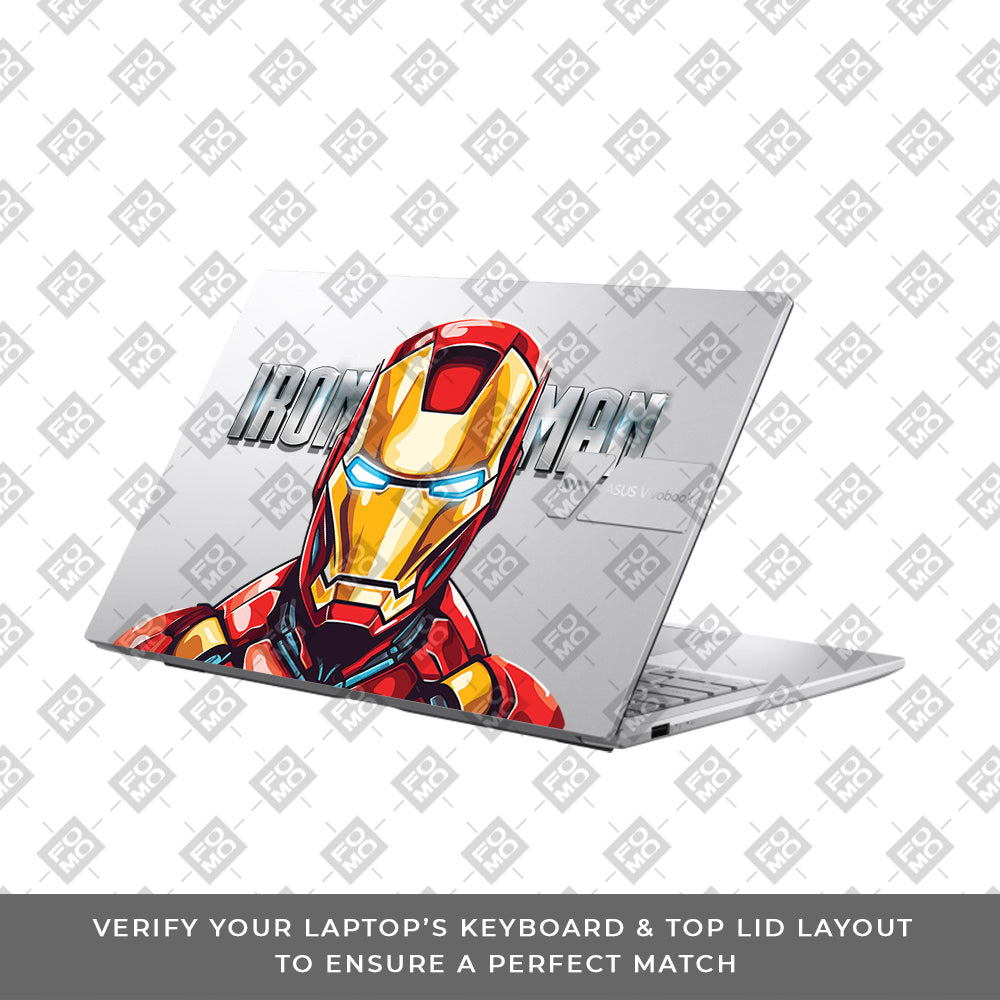 Transparent Arc Reactor Asus Vivobook 15 X1504ZA Laptop Skin