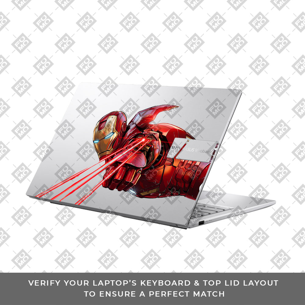 Transparent Iron Fist Asus Vivobook 15 X1504ZA Laptop Skin