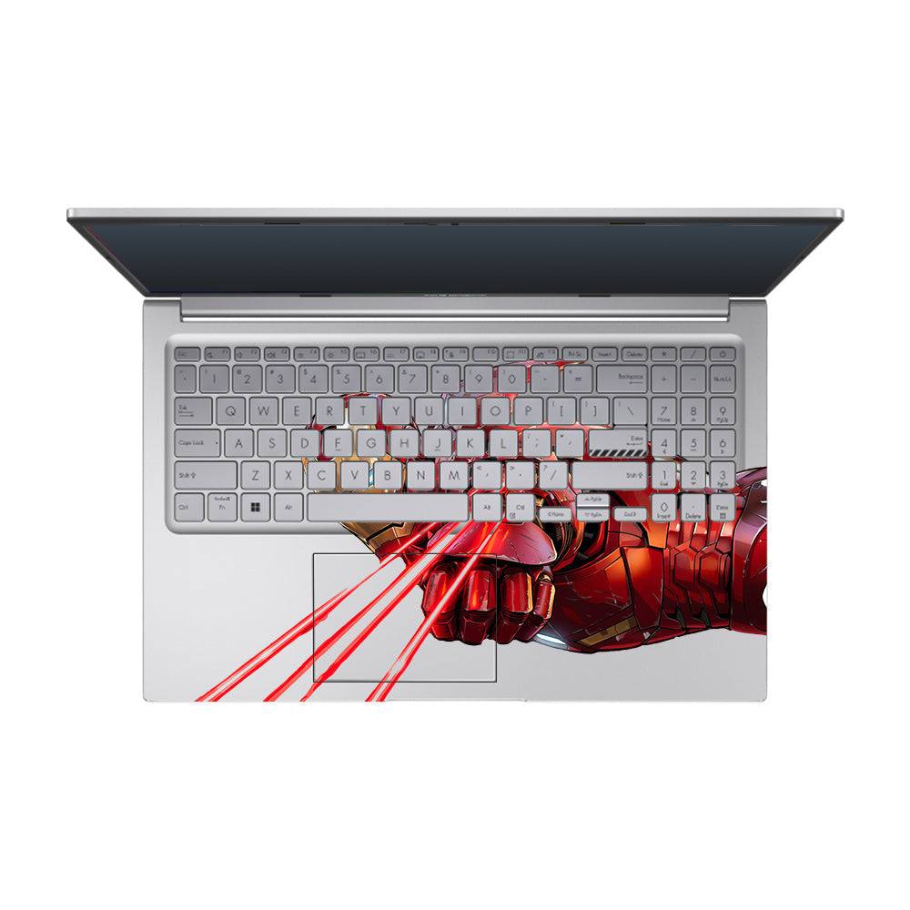 Transparent Iron Fist Asus Vivobook 15 X1504ZA Laptop Skin