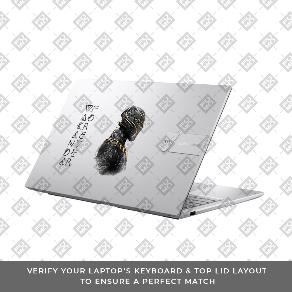 Transparent Wakanda Forever Asus Vivobook 15 X1504ZA Laptop Skin