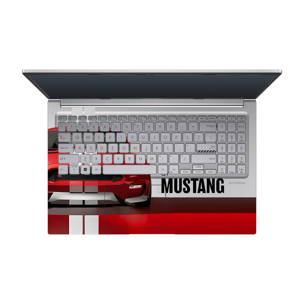 Transparent Mustang Power Asus Vivobook 15 X1504ZA Laptop Skin