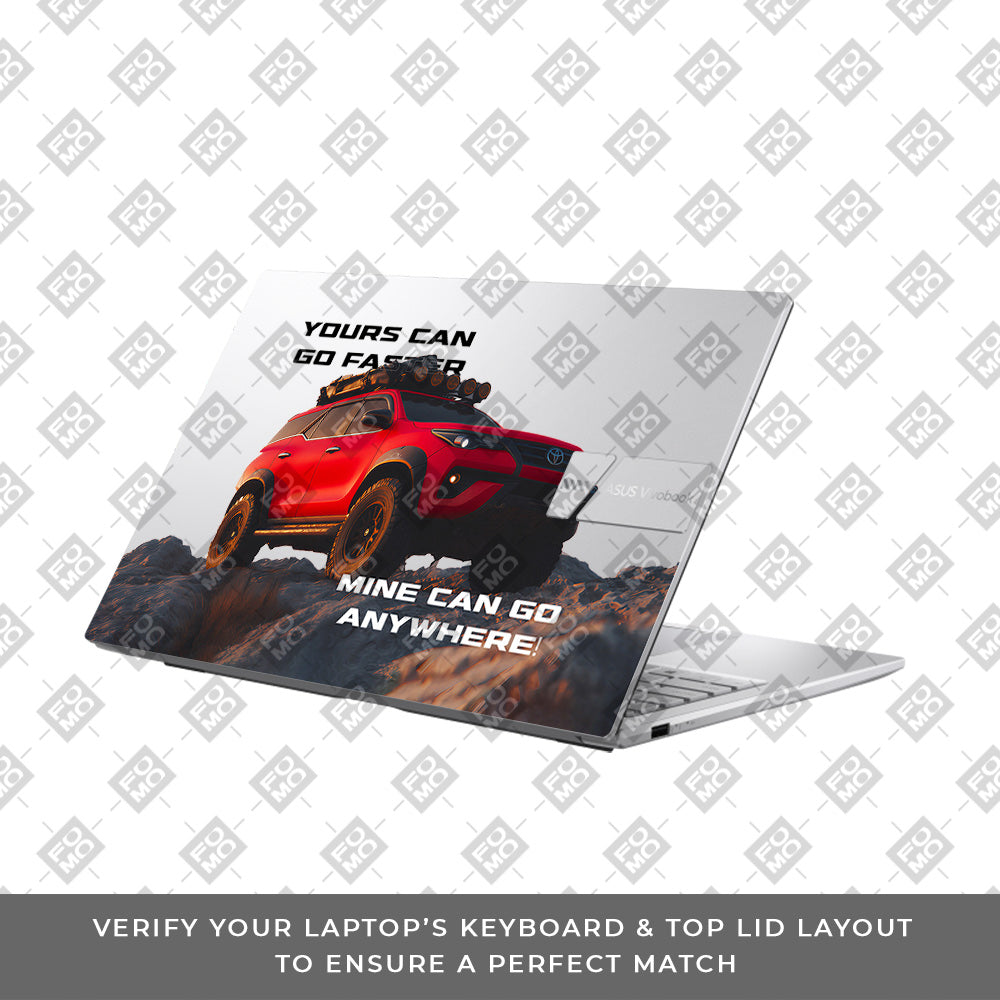 Transparent Off-Road Beast Asus Vivobook 15 X1504ZA Laptop Skin