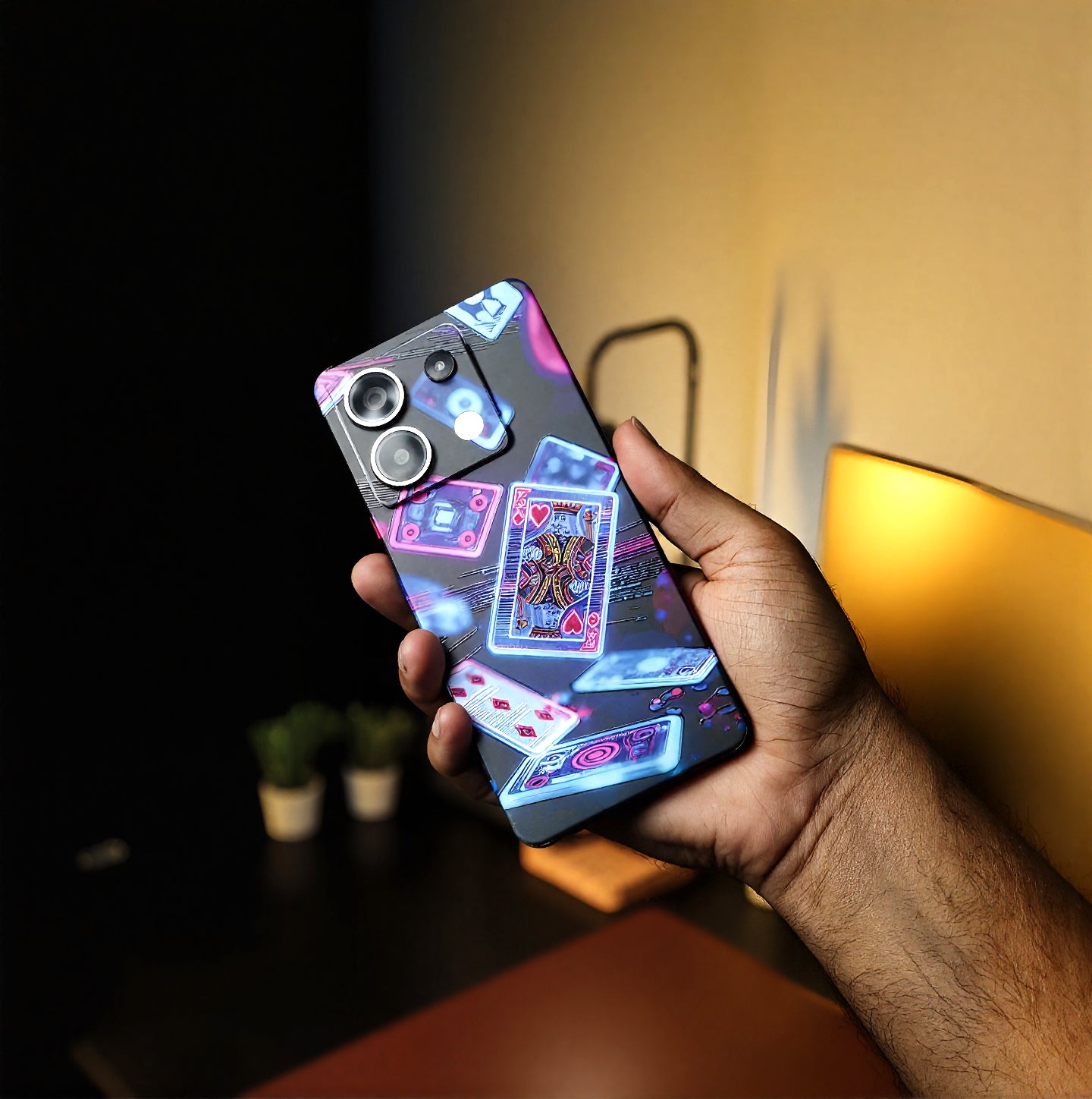 Futuristic Playing Cards 3D Mobile Skin
