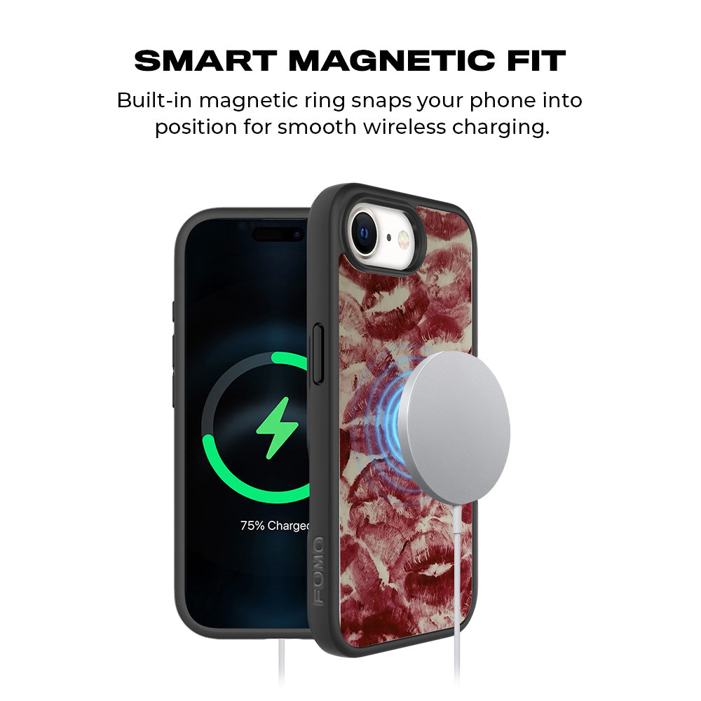 Crimson Kiss Skin with Shockguard Armour Magsafe Case for Apple iPhone 16E