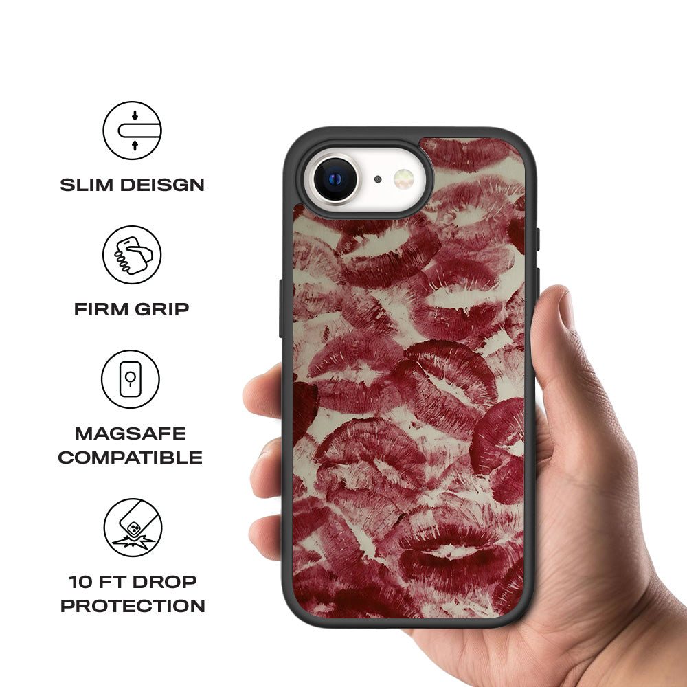 Crimson Kiss Skin with Shockguard Armour Magsafe Case for Apple iPhone 16E