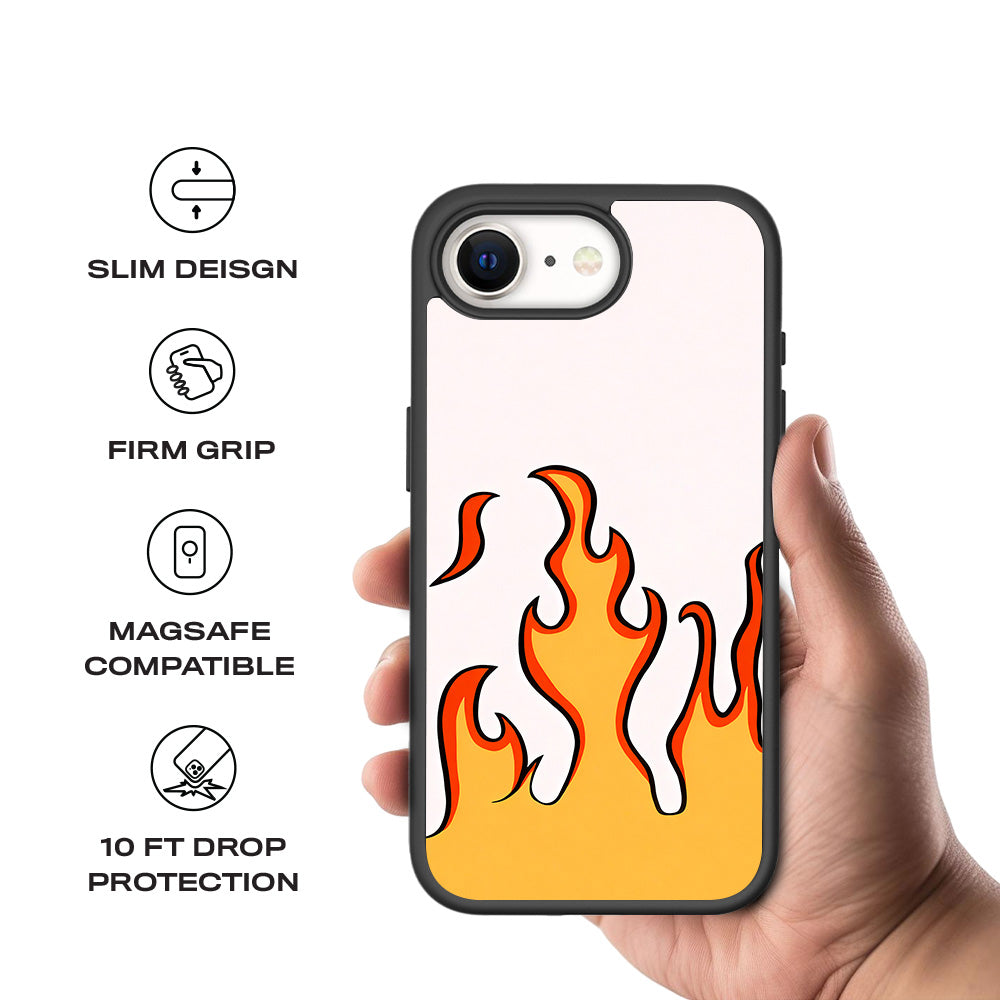 Burning Vibes Skin with Shockguard Armour Magsafe Case for Apple iPhone 16E