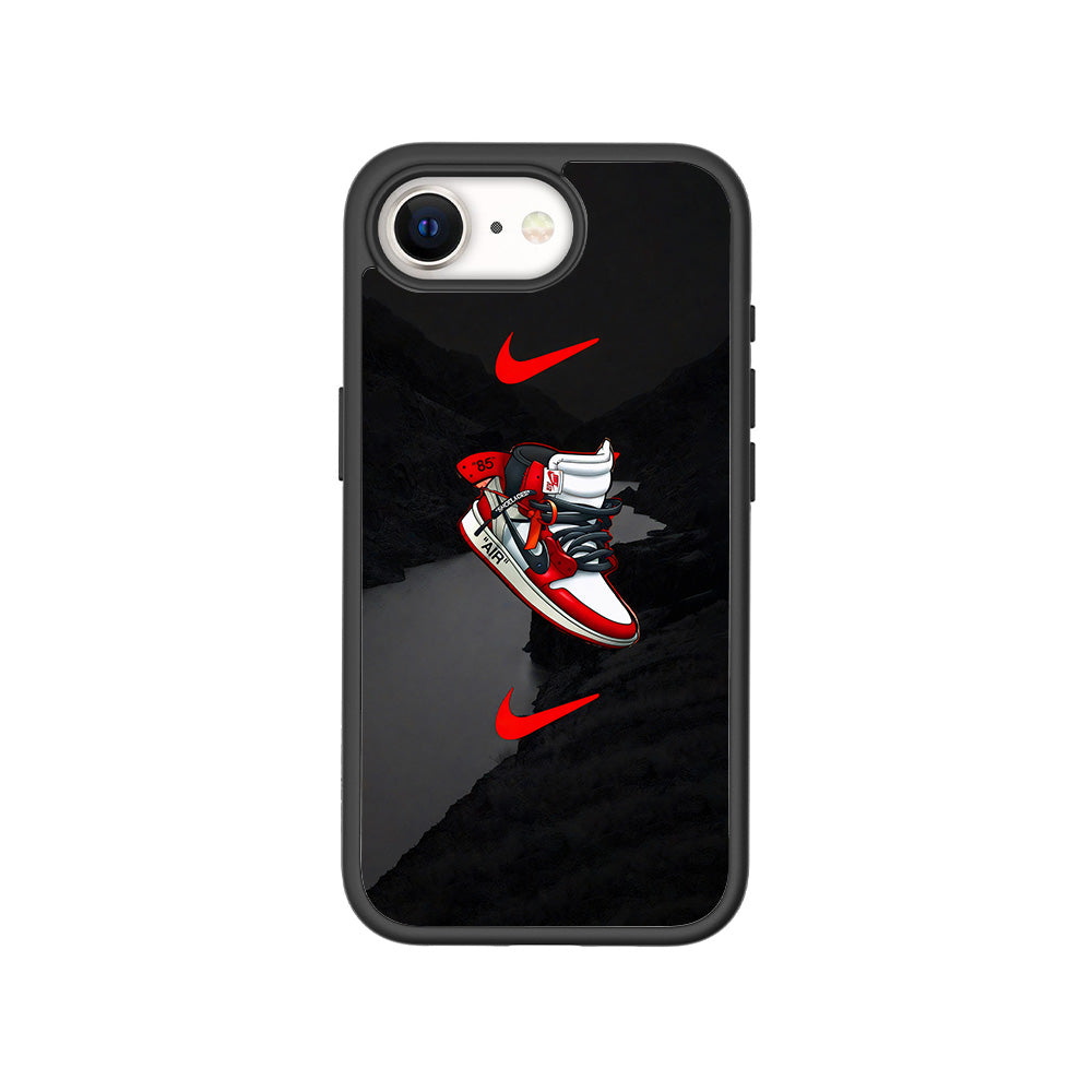 Midnight Sneaker Skin with Shockguard Armour Magsafe Case for Apple iPhone 16E