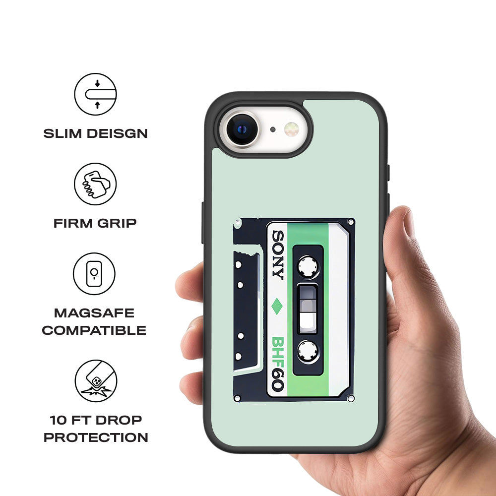 Retro Replay Skin with Shockguard Armour Magsafe Case for Apple iPhone 16E