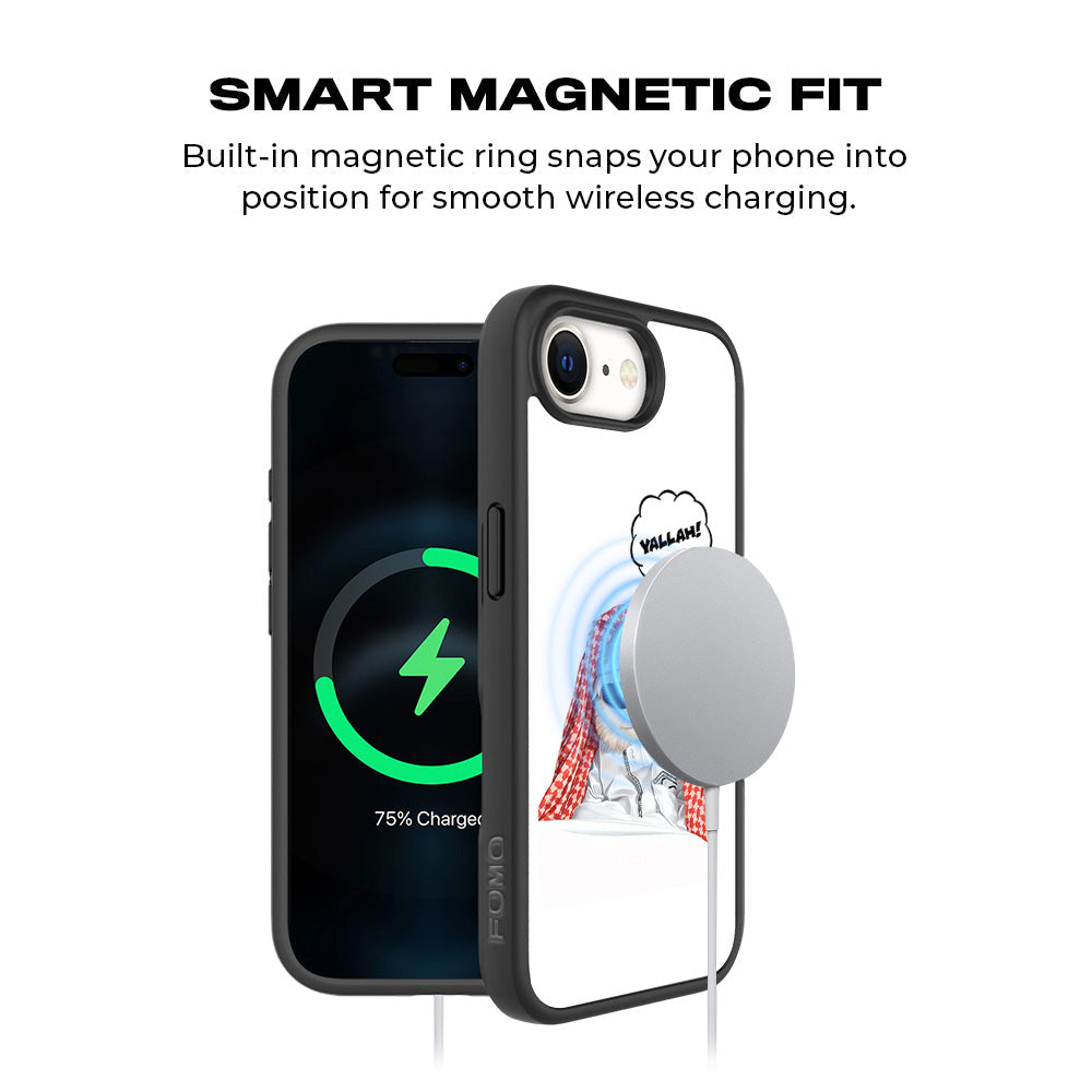 Cool Cat Arabia Skin with Shockguard Armour Magsafe Case for Apple iPhone 16E