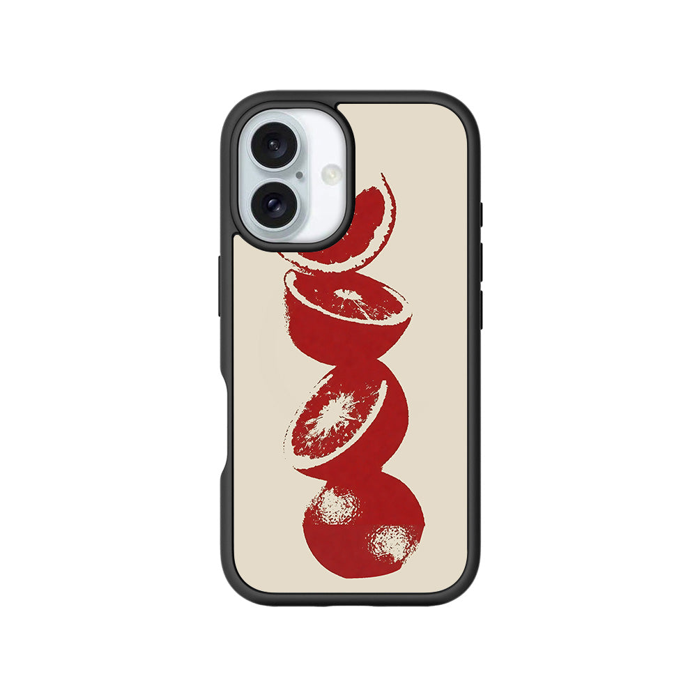 Crimson Zest Skin with Shockguard Armour Magsafe Case for Apple iPhone 16