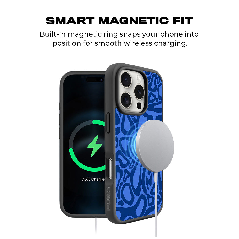 Deep Flow Skin with Shockguard Armour Magsafe Case for Apple iPhone 16 Pro Max