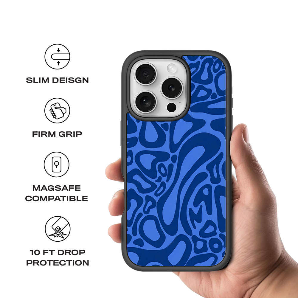 Deep Flow Skin with Shockguard Armour Magsafe Case for Apple iPhone 16 Pro Max