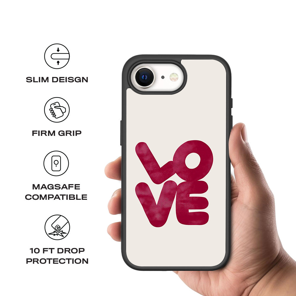 Velvet Love Skin with Shockguard Armour Magsafe Case for Apple iPhone 16E
