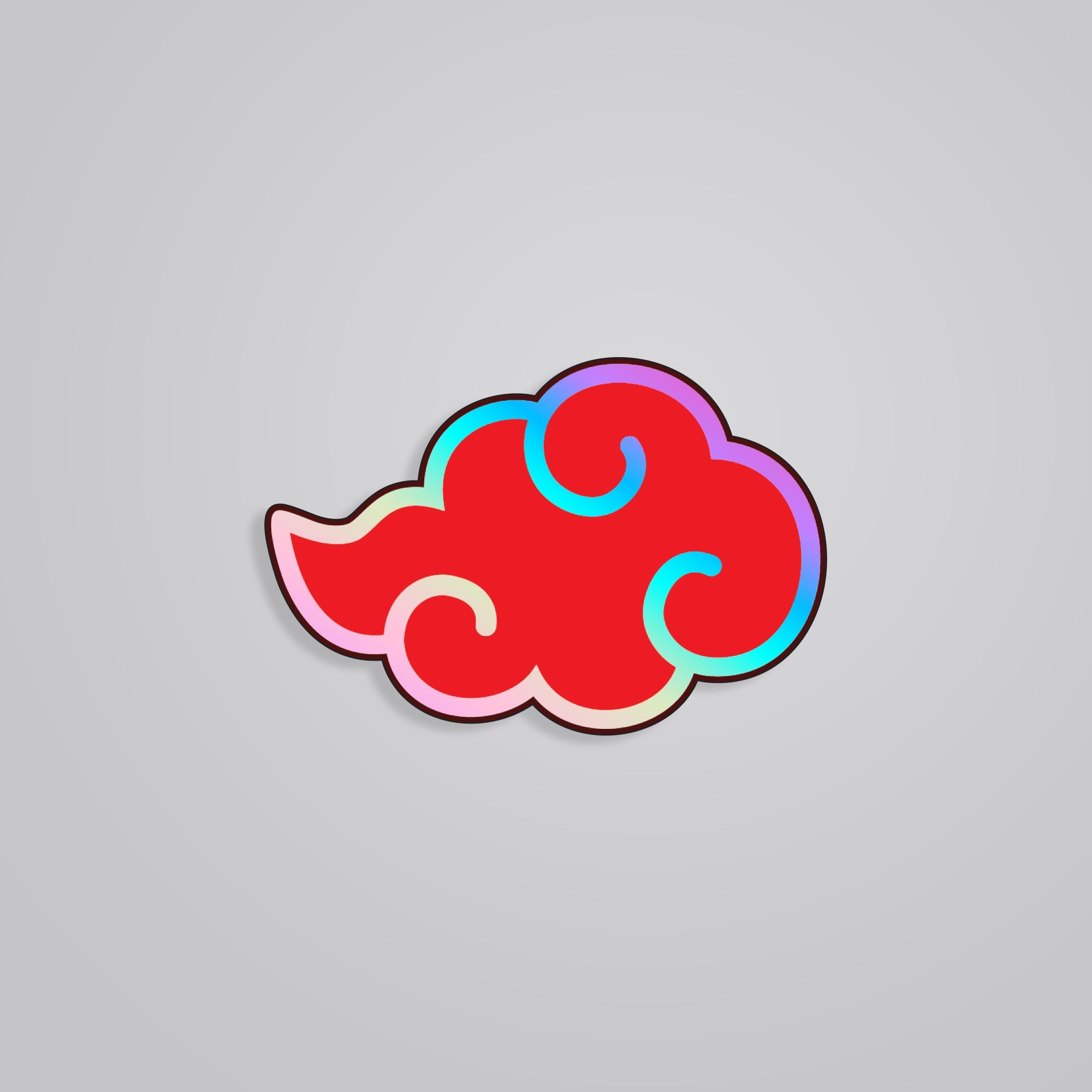 Fomo Store Holographic Stickers Anime Akatstuki Logo