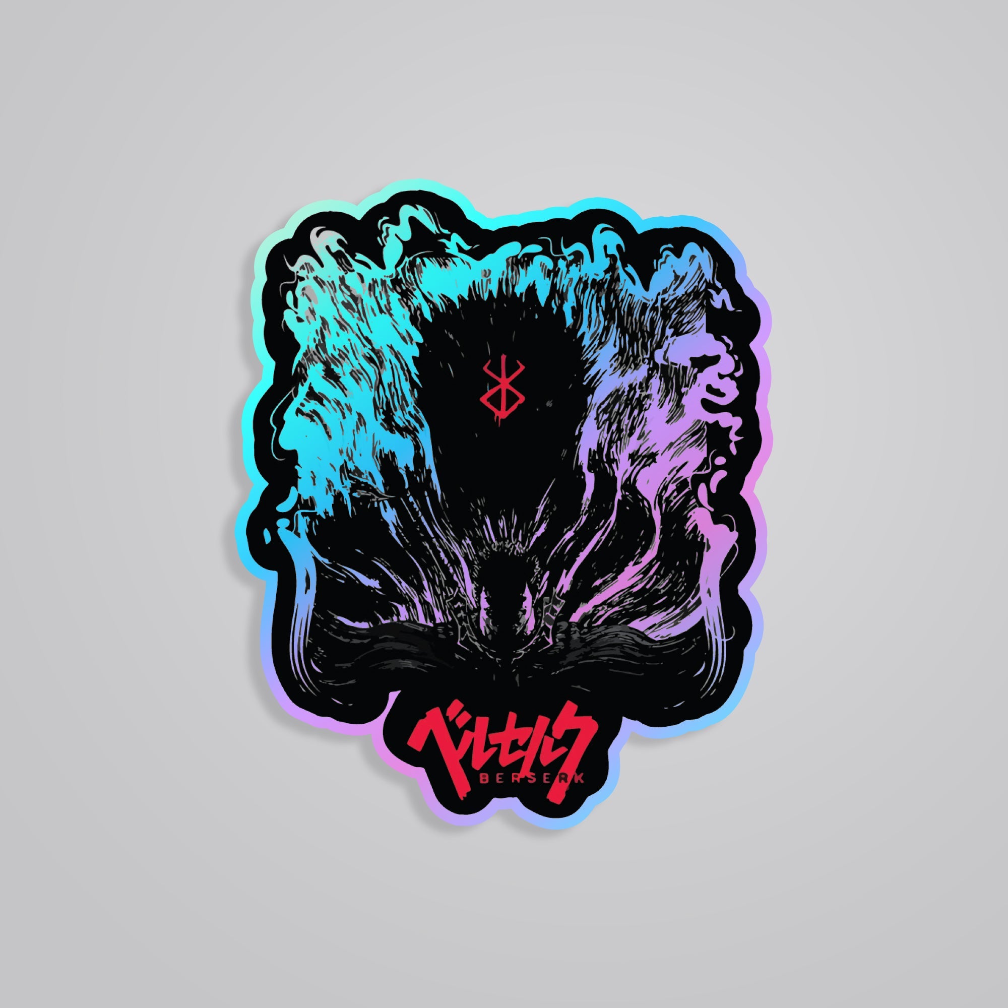 Fomo Store Holographic Stickers Anime Black Swordsman Guts
