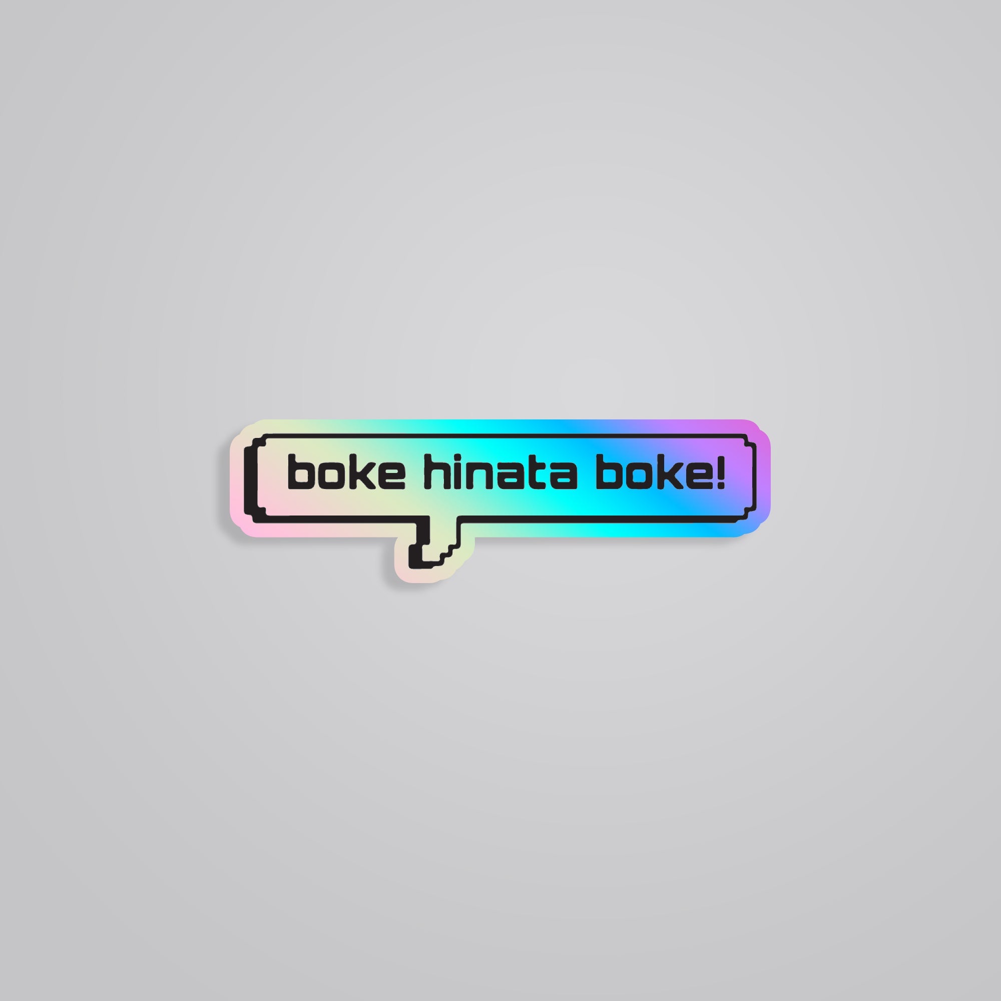 Fomo Store Holographic Stickers Anime Boke Hinata Boke