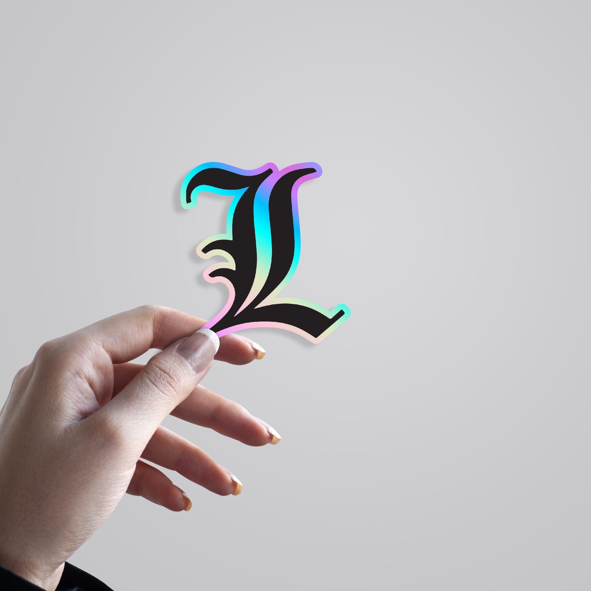 Death Note L Holographic Stickers