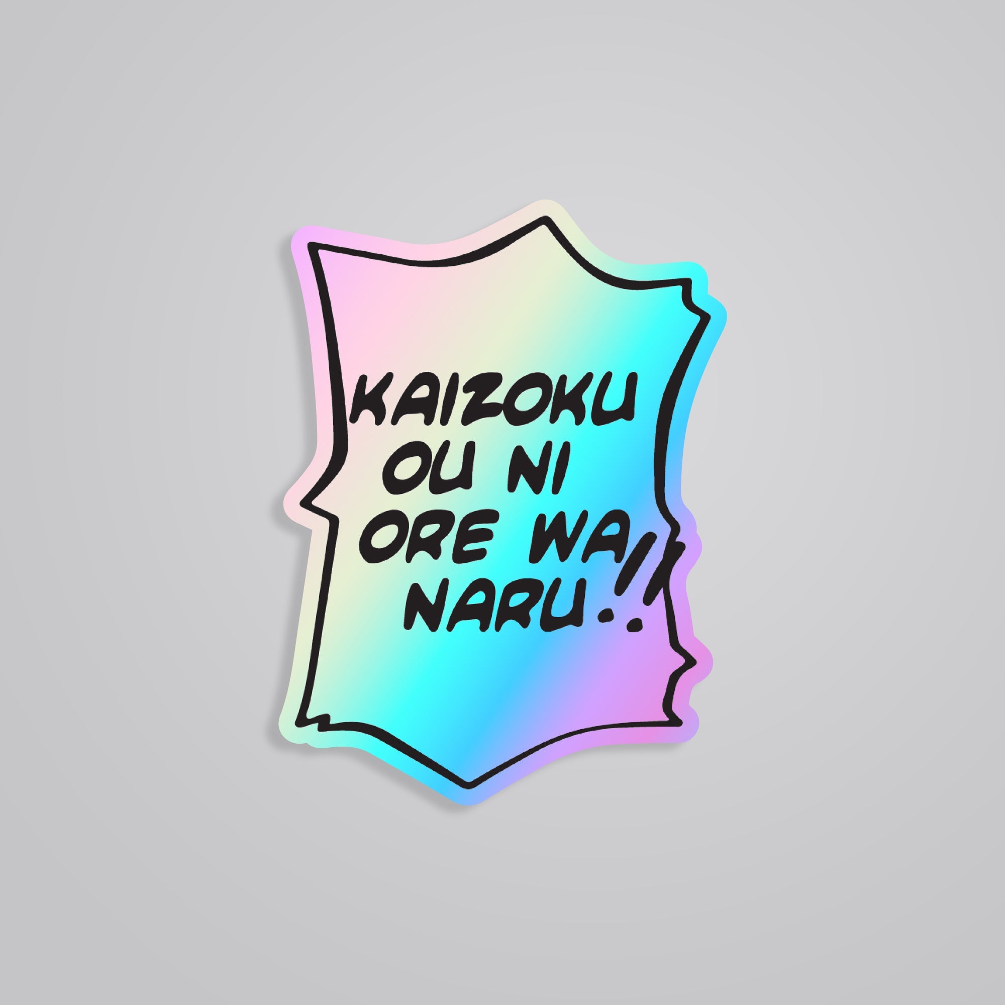 Fomo Store Holographic Stickers Anime Kaizoku Ou Ni Ore Wa Naru