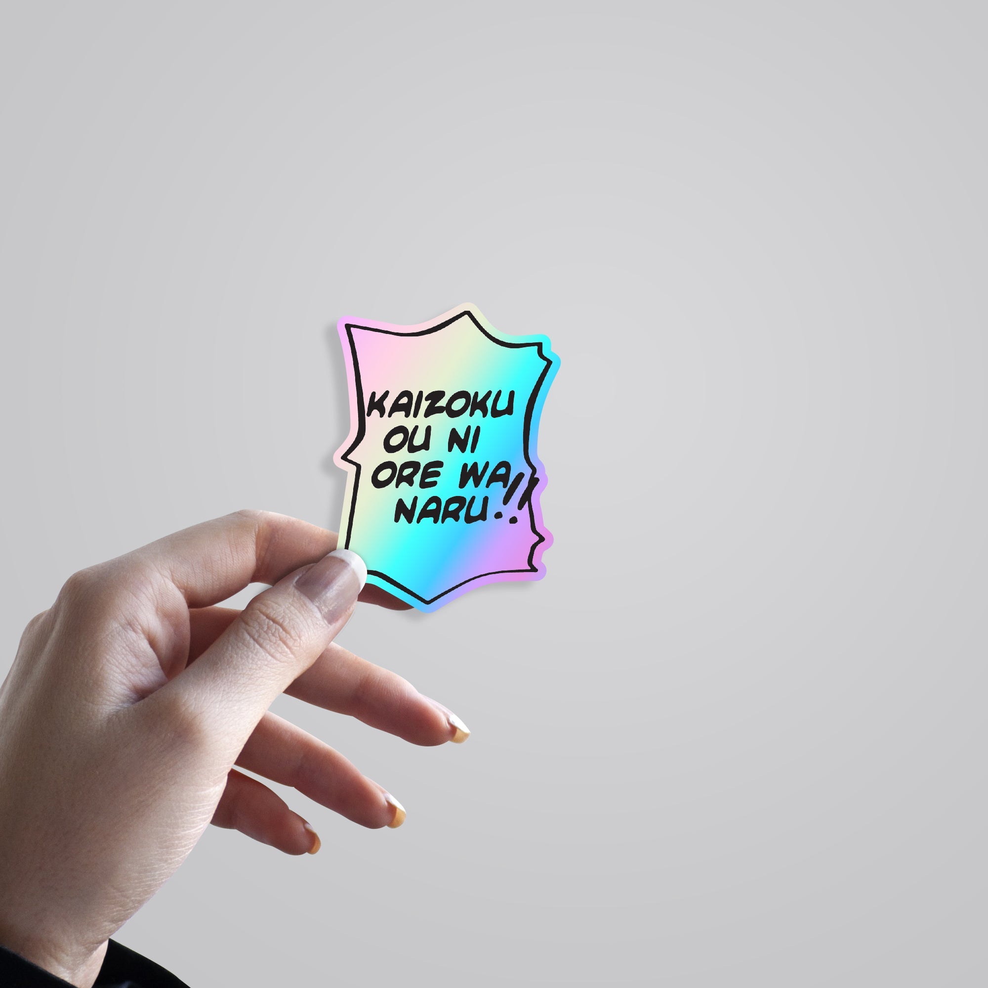 Kaizoku Ou Ni Ore Wa Naru Holographic Stickers