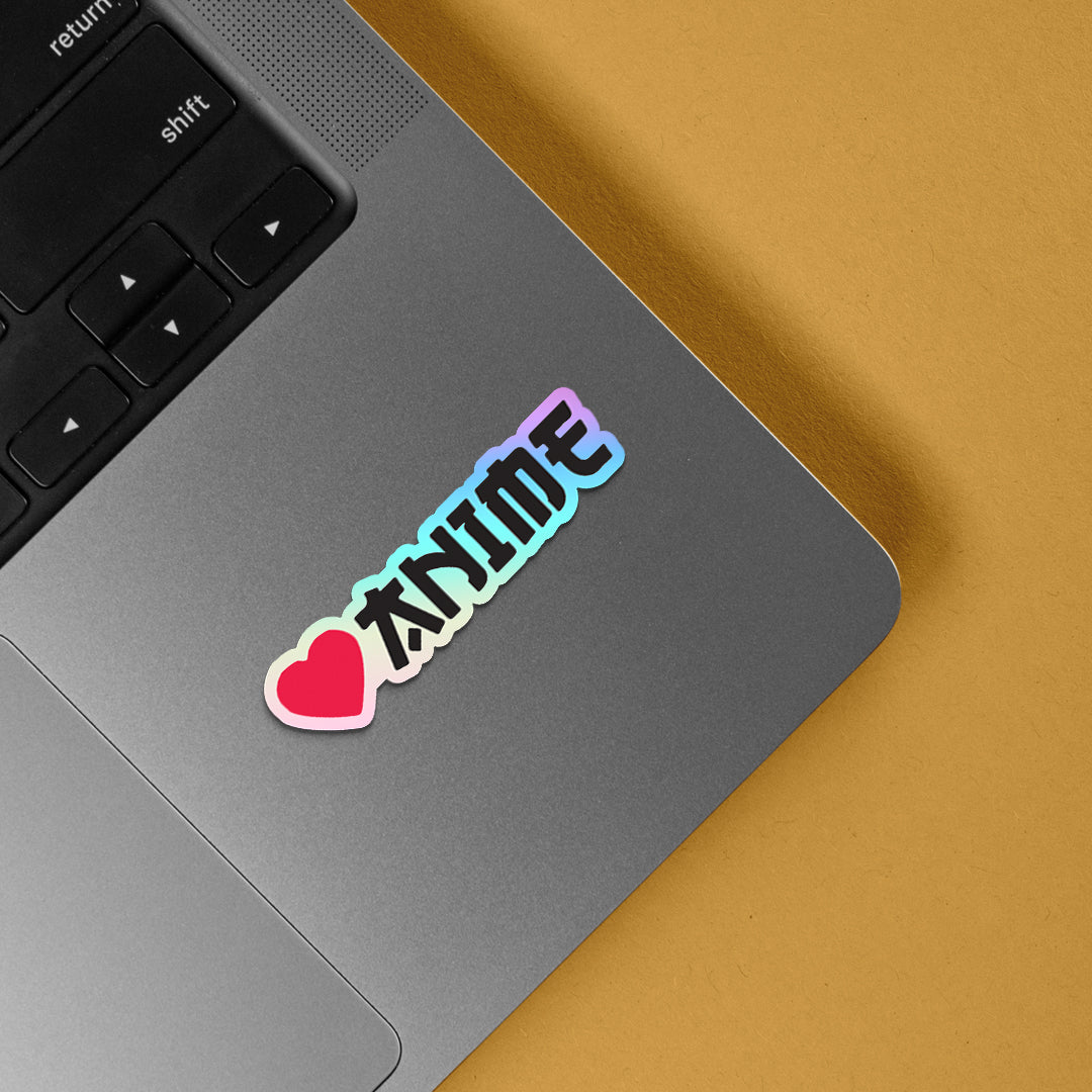 Love Anime Holographic Stickers